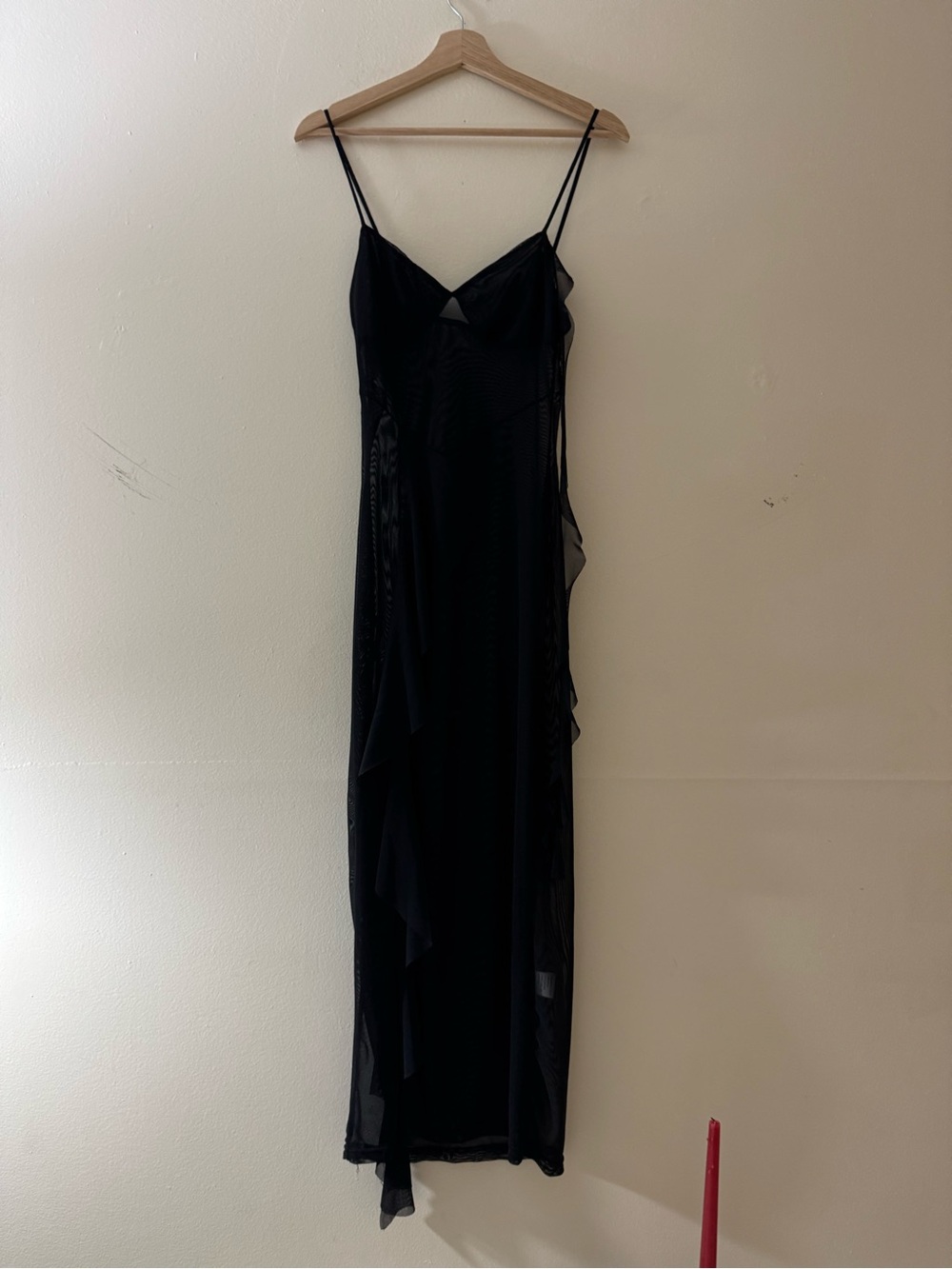 Sheer Black Slip Dress - Women's Intimates - Picture 3 of 11